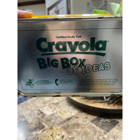 Vintage 1998 Crayola Big Box Of Ideas Crayons 112 Count Tin Collectors Edition - Picture 7 of 8